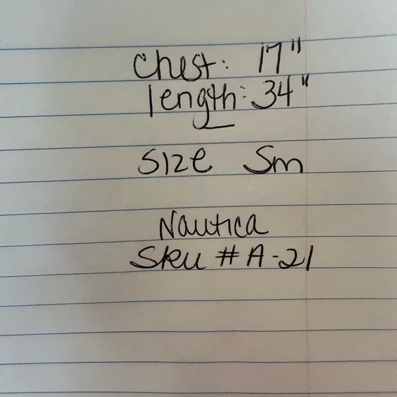 NWT Nautica Navy and White Striped V-Neck Sleeveless Dress - Picture 6 of 6